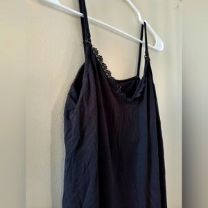 Black Lace Trim Women's Top Women Maternity Dress Shirt Tank Isabel